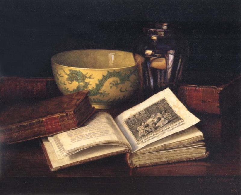 Hirst, Claude Raguet Poem,The Pleasures of Memory France oil painting art